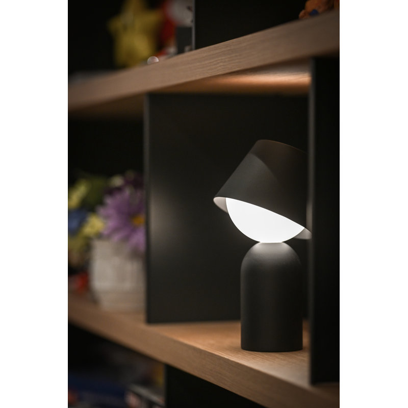 Guy LED Outdoor Wall Lantern, 5.5" H x 5.5" W x 7.9" D, Matte White