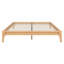 Base de lit plateforme en bois avec support à lattes-1051670156