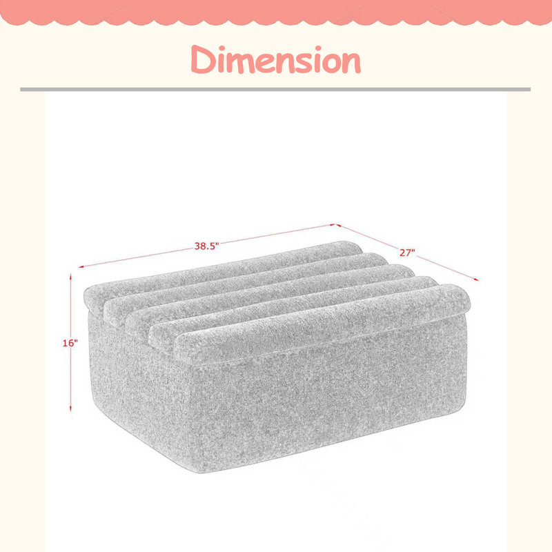 Le repose-pieds pour canapé modulaire, structure robuste, Noir
