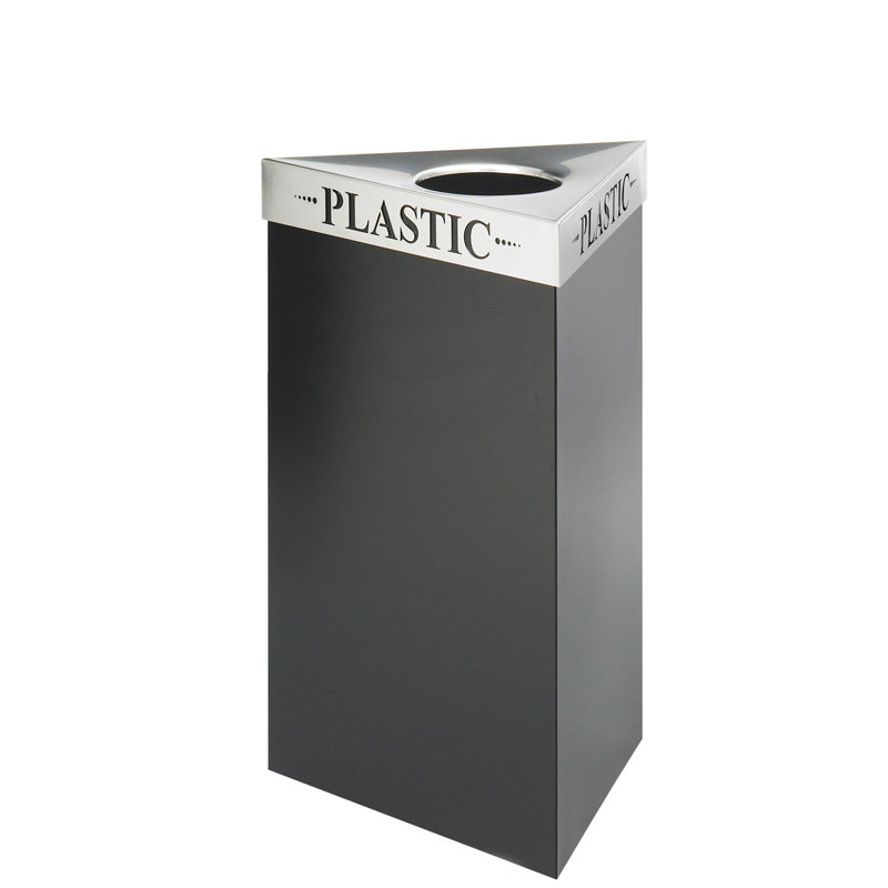 Trifecta Trash Can, 15 Gallon, Plastic