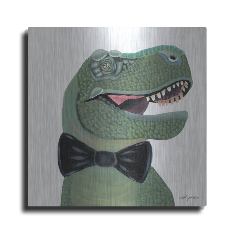 Luxe Art en métal «Mr. Rex «By Ashley Justice, métal« Mr. Rex »par Ashley Justice, H 36 po x l 36 po