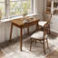 Table de salle à manger extensible en bois massif Aderyn Adryell de 23,6 à 47,2 pouces pour 2 à 6 personnes avec rangement caché-1944132656