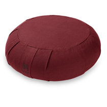 Crescent Meditation Cushion –10 Colors Half-Moon Yoga Pillow; Organic  Cotton Zafu Cover & Zipper Liner to Adjust USA Buckwheat Hulls; Floor Pouf  for