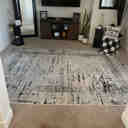 Steelside™ Acosta Gray/Gold/Black Area Rug & Reviews | Wayfair