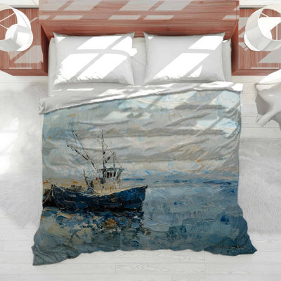 Fishing Boat Bedding Maritime Comforter Industrial
