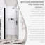 Porte de douche pivotante en aluminium noir mat 32 po