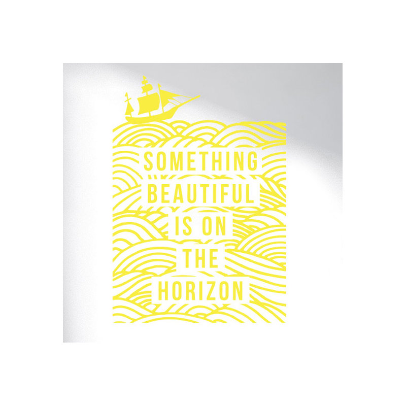 Non-Wall Damaging Wall Decal, Bright Yellow