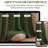 YZ Home Pinch Pleated Linen Curtains 2 Panels Set, Light Filtering Linen Blend Sheer Drapes Memory Trained Pleated Curtain Back Tab with Hooks Rings for Living Room Bedroom-2016677134-2016677372