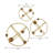 Obitz Deco Balls - Set of 3 - Brown, Gold