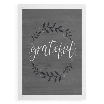 Grateful Wreath -Canvas Print Only - NOT FRAMED