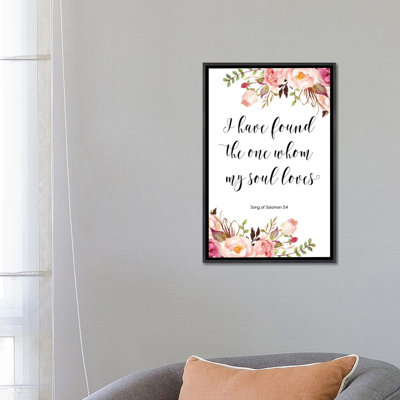" I Have Found The One Whom My Soul Loves " by Eden Printables