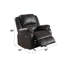 Fauteuil inclinable en cuir synthétique noir Zuriel-582115584