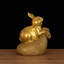 Figurine de lapin en laiton fabriquée à la main - détail exquis et finition vibrante-116183087