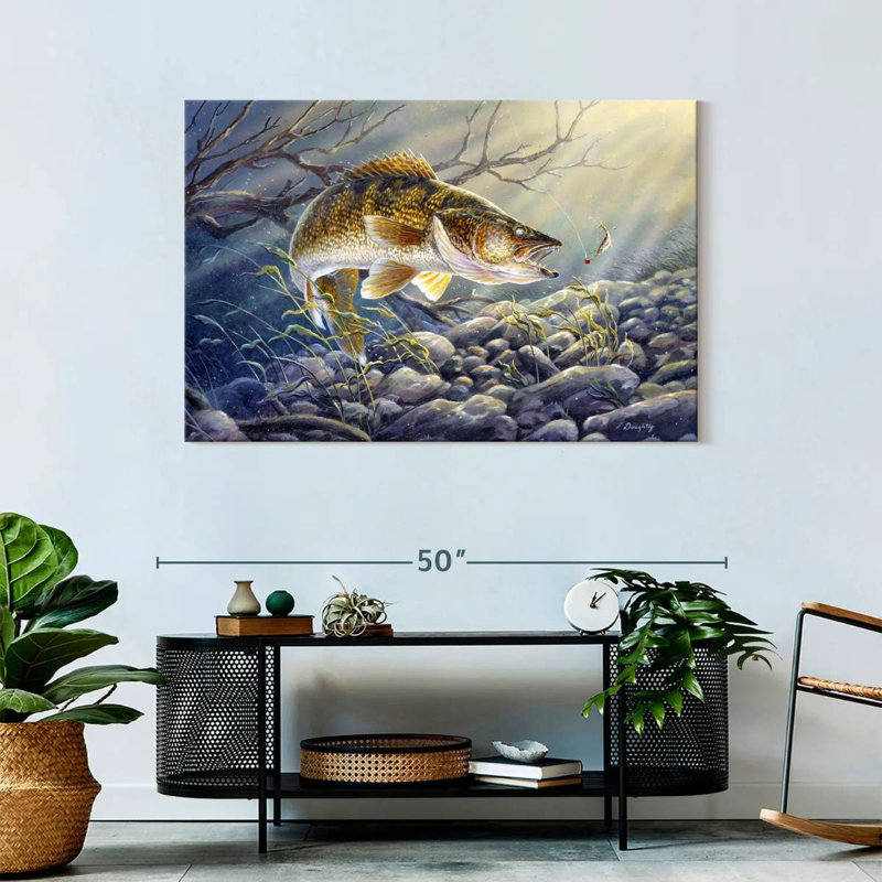 Break Line Walleye II, 30" H x 45" W