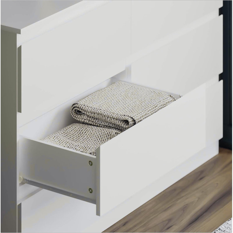 Commode double 6 tiroirs pour le couloir de la chambre à coucher