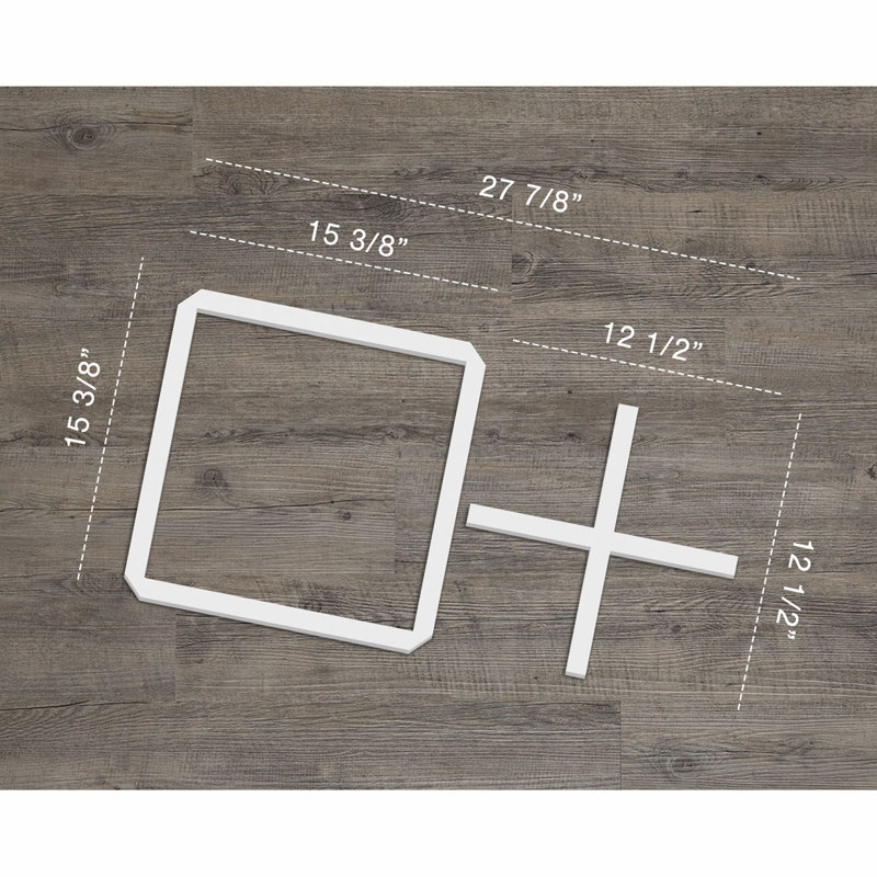 Panneaux muraux décoratifs Burnett en PVC de qualité architecturale Burnett, H 15,375 po x l 27,875 po x P 0,4 po