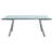 Amerson Extendable Glass Top Metal Base Dining Table