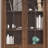 Nut-brown Solid Wood + Glass Display Cases