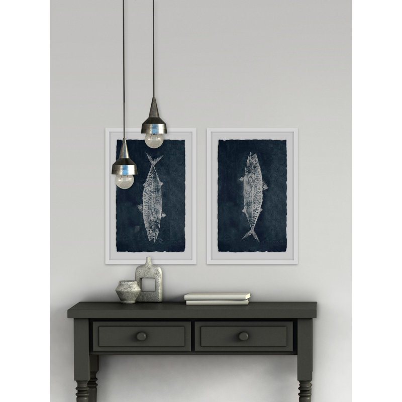 " Upside Down Fish Diptych " 2 - Pieces, 30" H x 20" W x 1.5" L