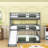 Full Over Full Over Full Bunk Bed With Convertible Slide And Ladder,Guardrails-693757430