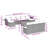  Garden Sofa Set Grey-57273262-57273256