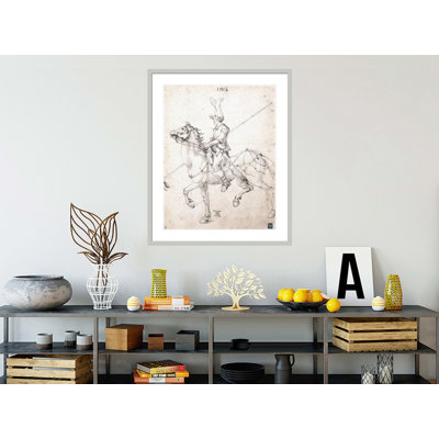 «Lancé à cheval» par Albrecht Dürer, impression giclée sur cadre