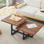 Table basse à deux niveaux de style moderne et scandinave