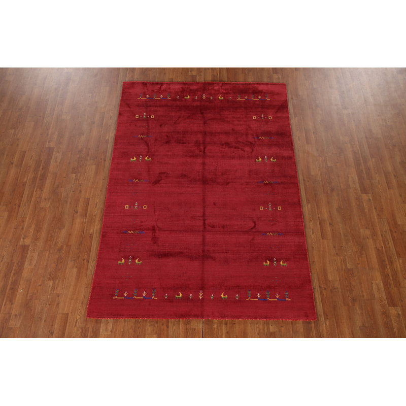 Tapis indien fait à la main Gabbeh 6 x 8