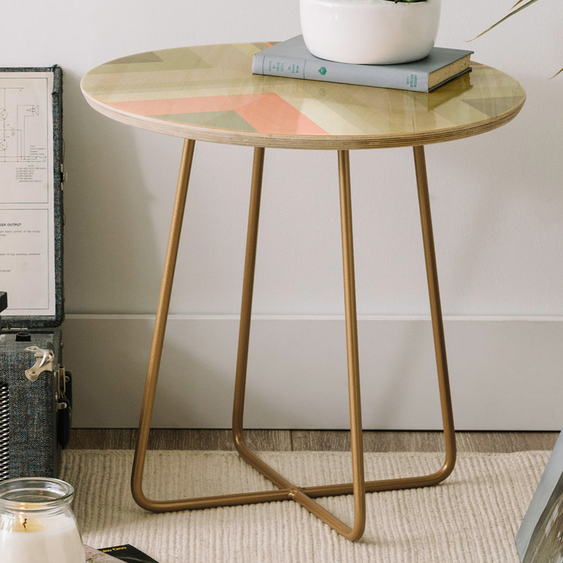 Table de bout ronde Dore Abolina