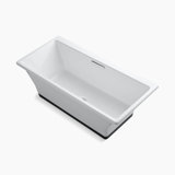 Rêve® Freestanding Bath with Float Installation and Brilliant Ash Base without Jet Trim