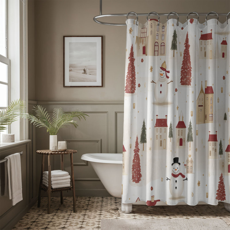 Rideau de douche Xmas Hue - Premium, H 74 po x l 71 po