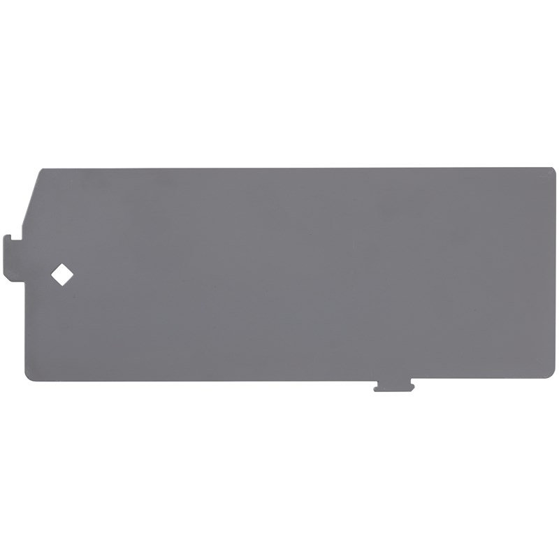  Ensemble de 10 séparateurs latéraux en métal H 5 po x P 12,38 po gris platine