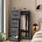 53'' Locking Metal Office Storage Cabinet with 4 Drawers & Adjustable Shelf, Matte Black-1695534688