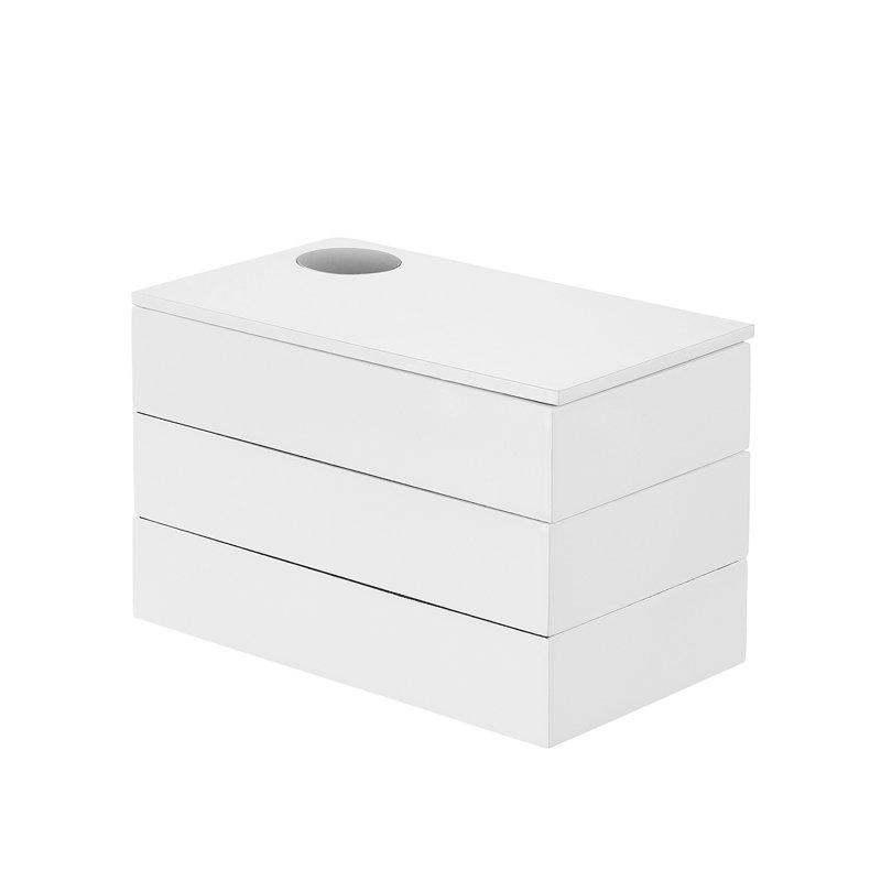 Umbra Spindle Jewelry Box, White