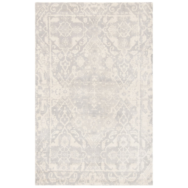 Tapis oriental en laine touffeté à la main Katy, Rectangle 9 pi x 12 pi
