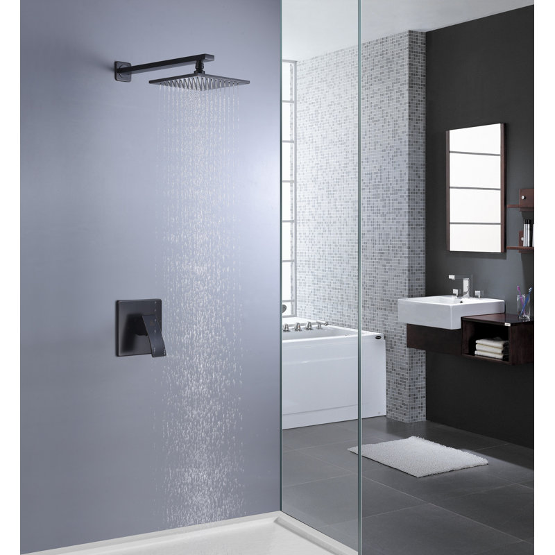Oil Rubbed Bronze Wall Mounted Rain Shower Panel