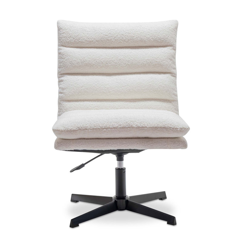 Fauteuil d'appoint pivotant à 360 ° Teddy, Beige