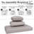 Outdoor Water-Resistant Replacement Cushions For Patio Conversation Sets-1152119282