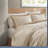 -Piece Queen Cotton Blend Bedding Sets, Beige Botanical Jacquard Comforter