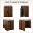 23-118" Mid Century Extendable Wood Dining Tale For 10, Brown Wood Retangular Kitchen Table For Dining Room-1391964151