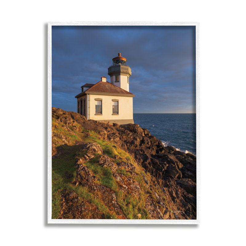 Reproduction de photographie de phare côtier sur bois par Alan Majchrowicz, H 14 po x l 11 po x P 1,5 po