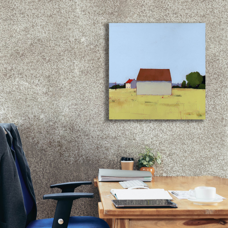  «House Beyond» par Ruth LaGue, art mural sur toile, 26 po x 26 po