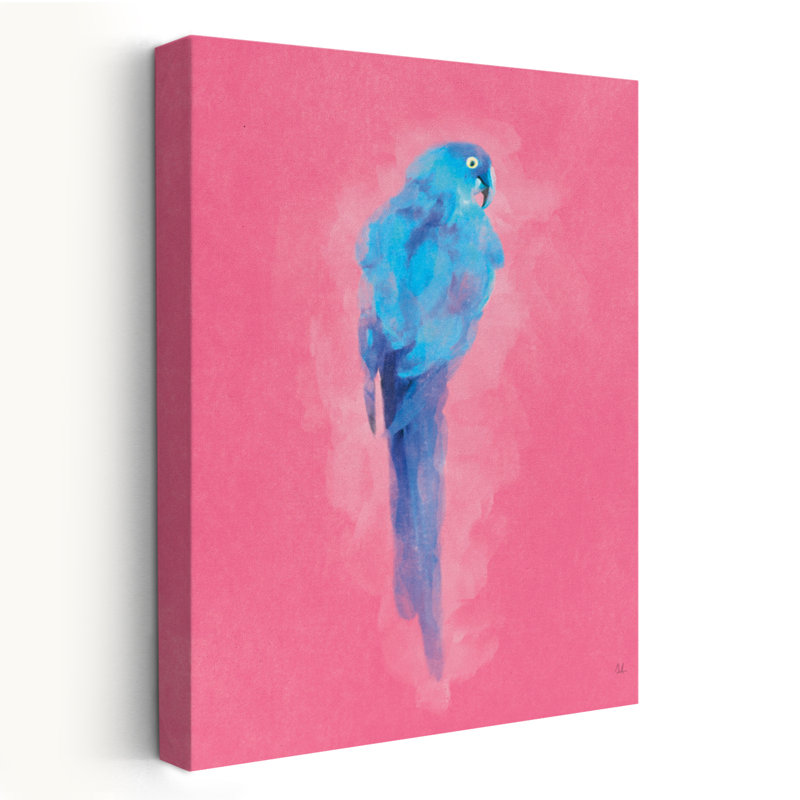Oiseaux vifs I - animaux, art bleu vif, H 24 po x l 16 po