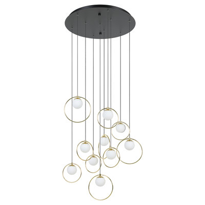 Avard - Light Black LED Cluster Pendant