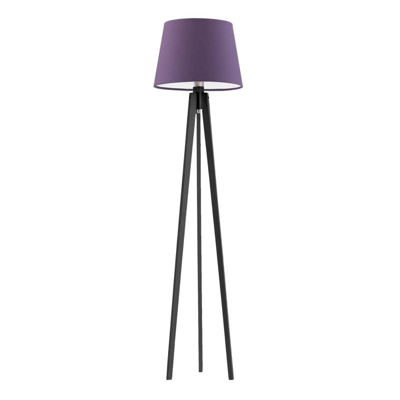 Araby 158cm Tripod Floor Lamp, Purple, Black
