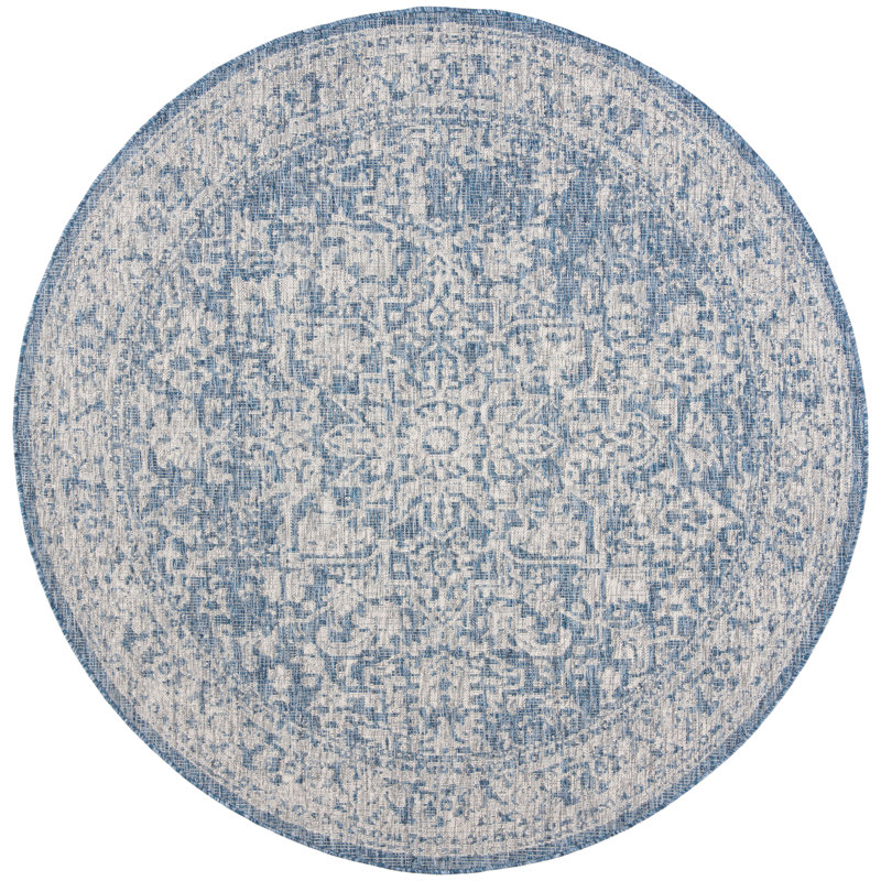 Tapis d'intérieur / extérieur performance Amedee, Rond 6 pi 7 po