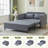 51.18'' Upholstered Reclining Sleeper Sofa-1997107047