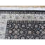Tapis noir / gris en soie noué à la main Sherika-27174728