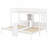 Multi-Functional Wood Bunk Bed with Desk, Storage Shelves, Reading Lamp-892615660