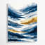 Aquarelle, paysage, toile grise, art mural-1602882592